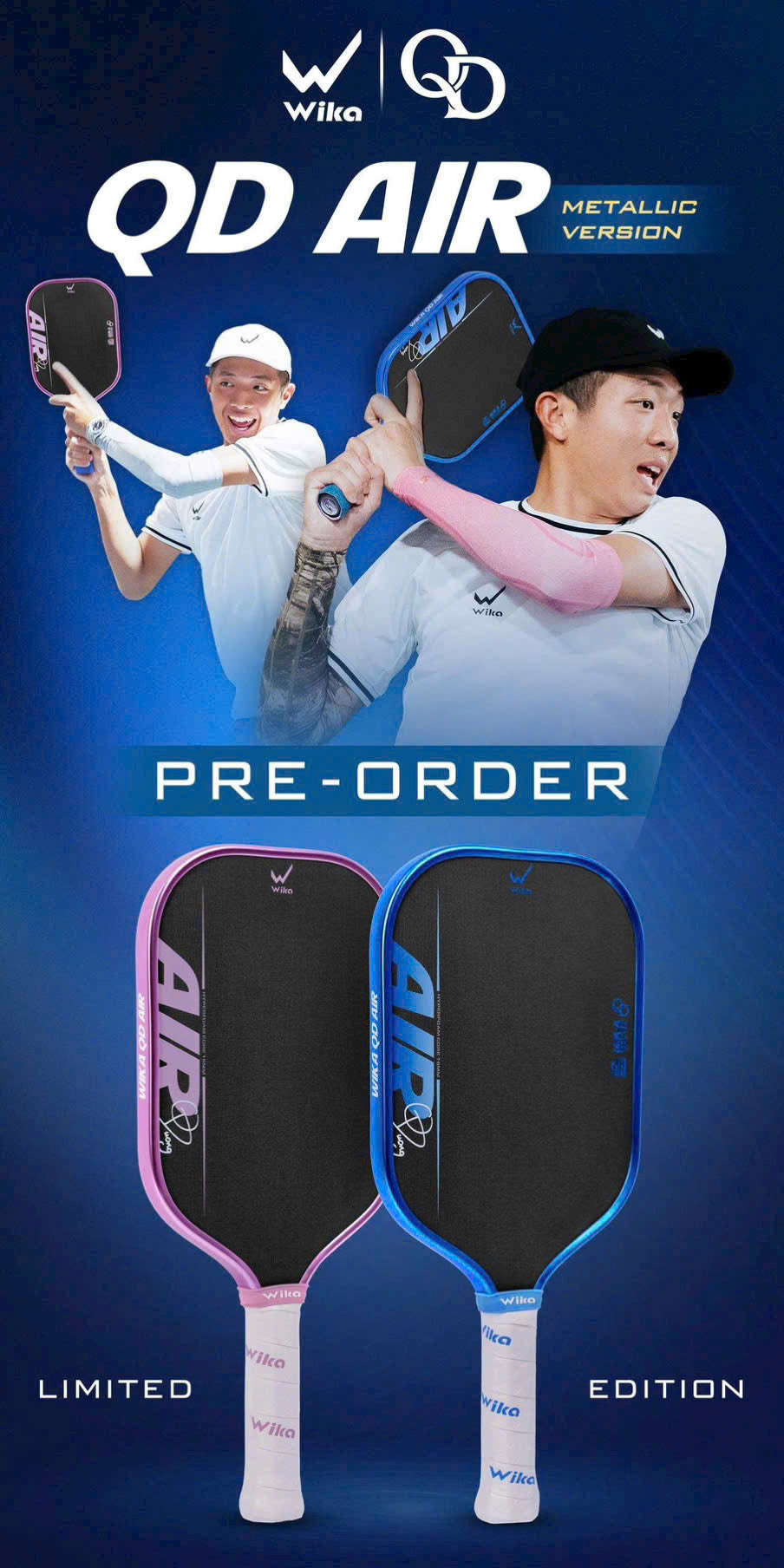 Review Vợt Pickleball Wika Sports Quang Dương Air Metallic Edition – AIRFOAM™ Kim Tự Tháp, Carbon Gen 5 X100, Full-Foam Đầu Tiên Của WIKA