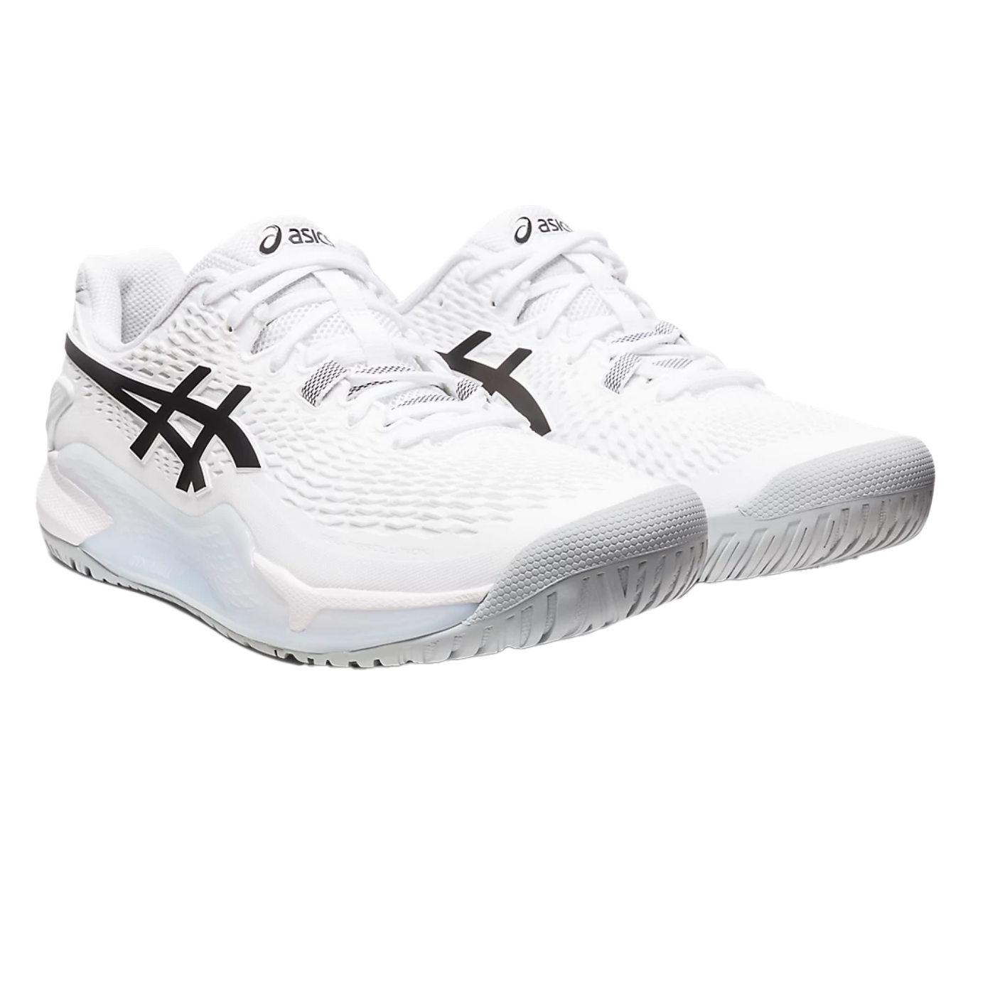 Giày Pickleball Gel - Resolution 9 White / Black (Unisex)